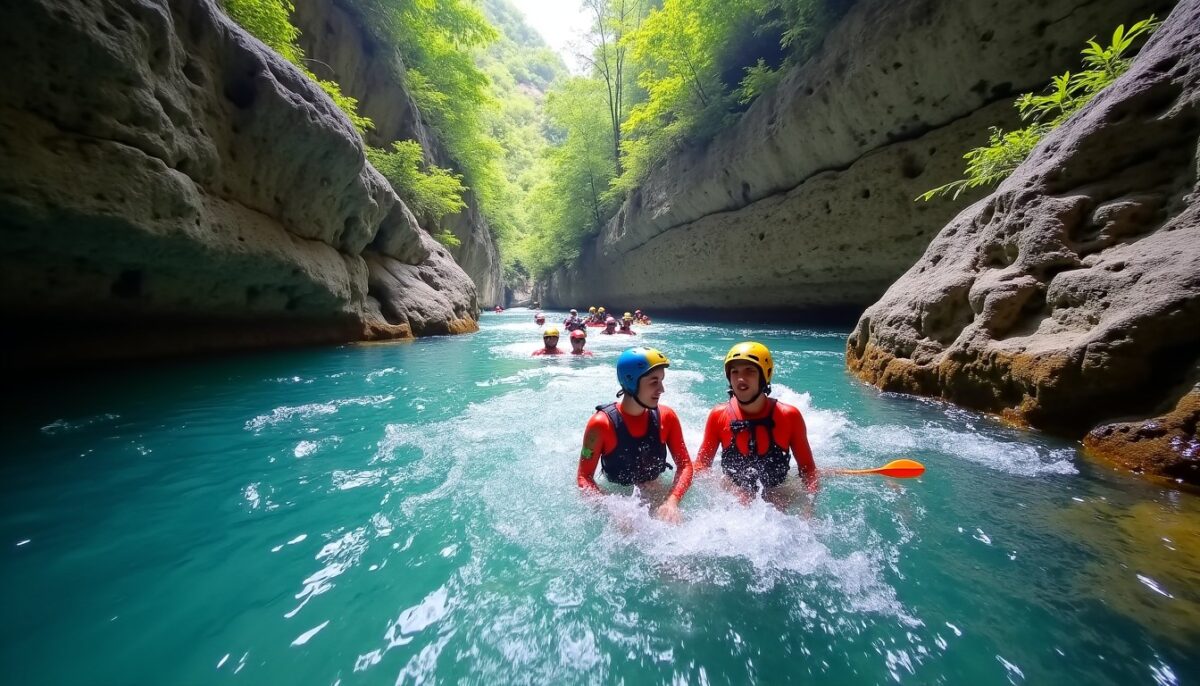 Aventure verticale et eau vive : exploration du canyoning au cœur des gorges du Verdon Aventure verticale et eau vive : exploration du canyoning au cœur des gorges du Verdon