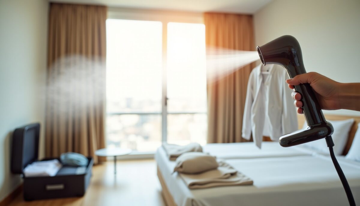 Défroisseur vapeur : la solution idéale pour un voyage léger sans fer à repasser
